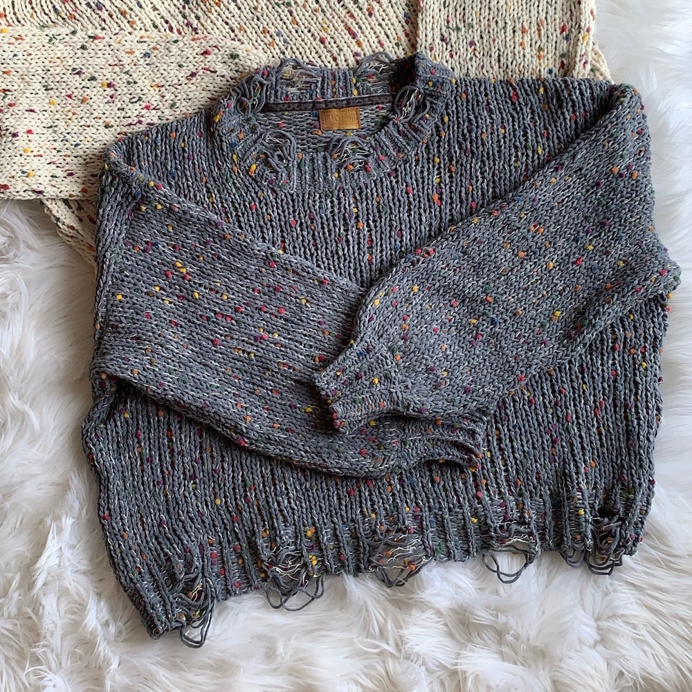 POL Brand Distressed sweater